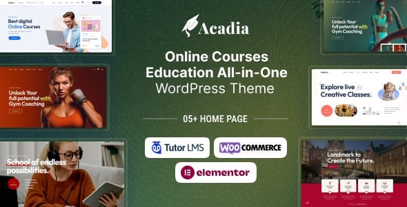 Acadia (v1.3.6) Education WordPress Theme For University & Online Course