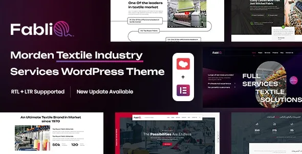 Fablio (v5.0) Textile Industry WordPress Theme