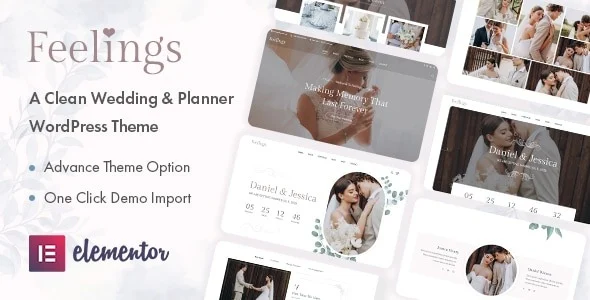 Feelings 1.0.5 Wedding & Planner WordPress Theme
