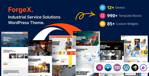 Forgex (v1.0.1) Industrial & Factory WordPress Theme