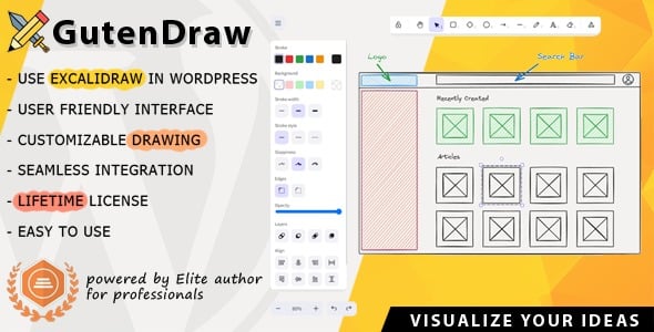 GutenDraw v1.3.1 Visualize Ideas with Excalidraw in WordPress