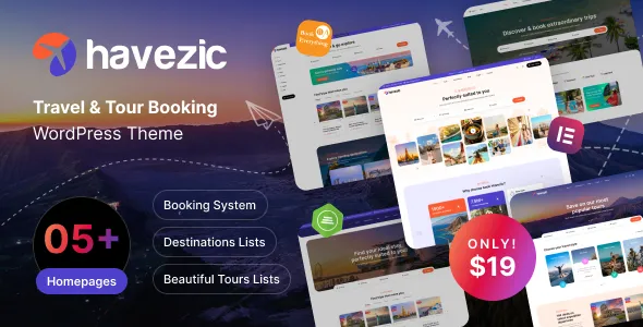 Havezic (v1.0.9) Travel & Tour Booking WordPress Theme