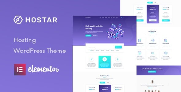 Hostar 1.0.5 Web Hosting WordPress Theme