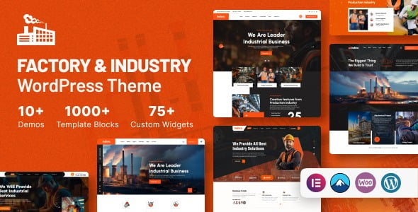 Indsro 1.0.1 工厂和工业 WordPress 主题