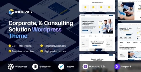 Innovar v1.0.0 A Corporate & Consulting Solution WordPress Theme
