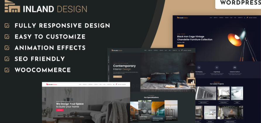 Interior - 室内设计 WordPress 主题 1.0.3