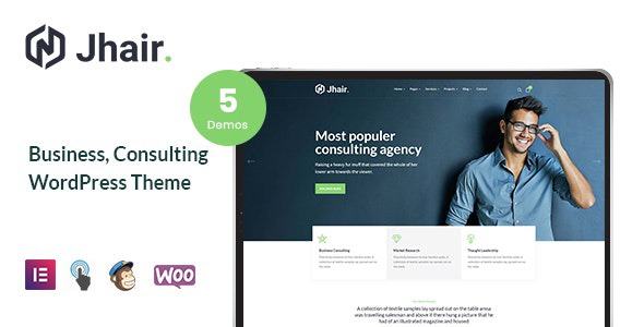 Jhair 2.0.5 商业、咨询 WordPress 主题