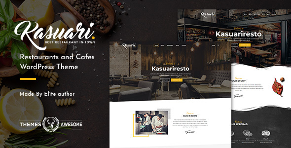 Kasuari | 餐厅和咖啡馆 WordPress 主题 1.8