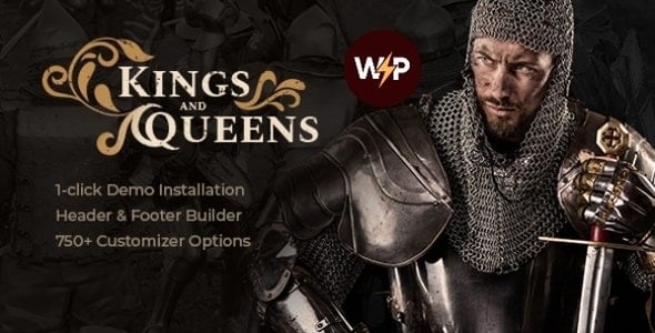 Kings & Queens v1.1.14 Historical War Medieval Reenactment WordPress Theme