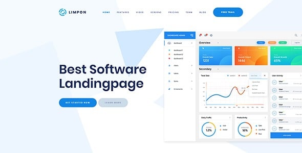 Limpon v1.1.8 软件应用登陆 WordPress 主题
