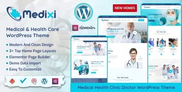 Medixi v1.2.0 Doctor & Medical Care WordPress Theme