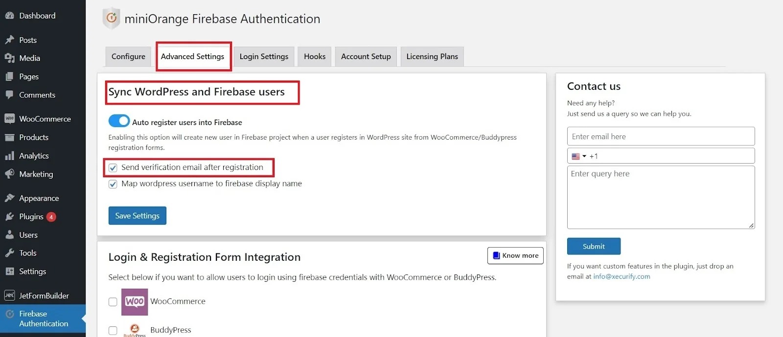 MiniOrange Firebase Authentication Enterprise v22.0.6 [Activated]