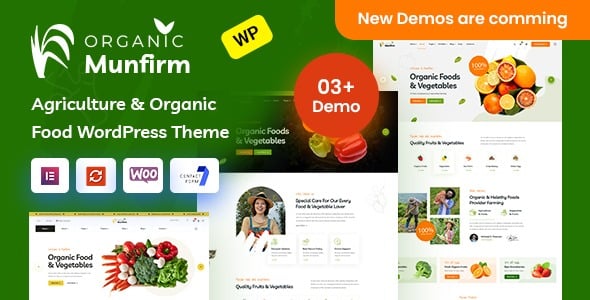 Munfirm – 有机食品商店 WordPress 主题 1.0.1