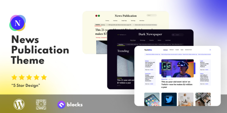 News Publication Theme – WordPress 1.0.0