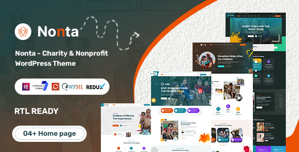 Nonta - 非营利和慈善 WordPress 主题 1.0.1