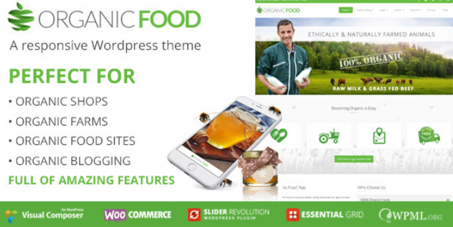 OrganicFood v3.6.4 Responsive WordPress Theme