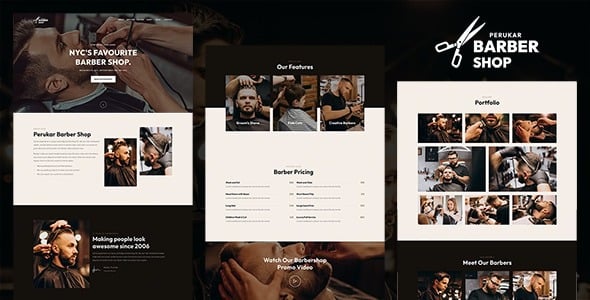 Perukar v1.0 理发师 WordPress 主题