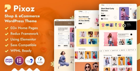 Pixoz v1.0.0 时尚商店和电子商务 WordPress 主题
