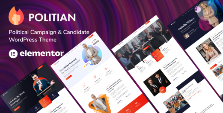Politian v1.0.1 Political Campaign WordPress Theme