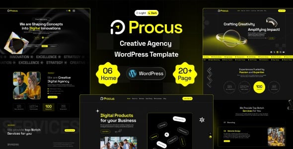 Procus v1.0 Modern Creative Digital Agency WordPress Theme