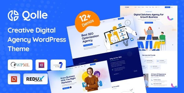 Qolle - 数字营销机构 WordPress 主题 1.0.4
