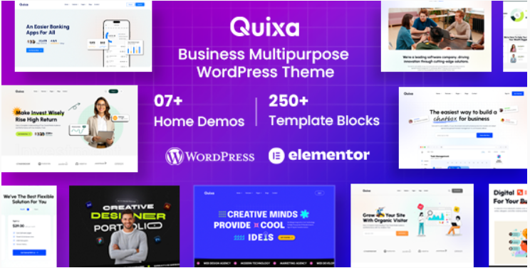 Quixa v1.0 Creative Business WordPress Theme