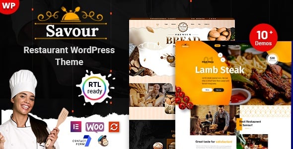 Savour v1.0.2 Restaurant WordPress Theme