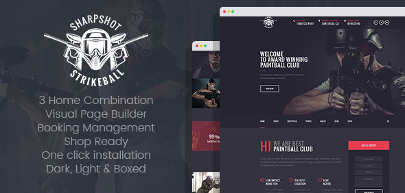 SharpShot - 响应式 WordPress 主题 1.0