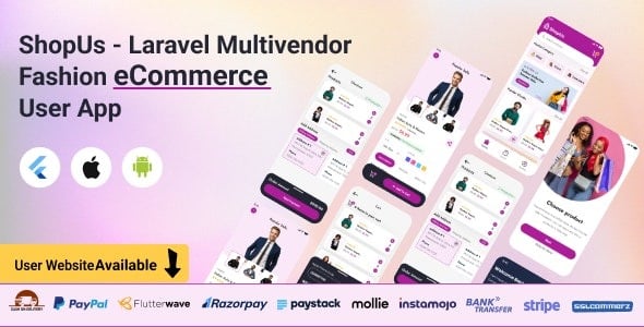 ShopUs 2.0.0 Laravel 多供应商时尚电子商务网站
