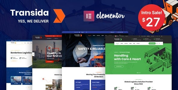 Transida v1.5 Logistics WordPress Theme