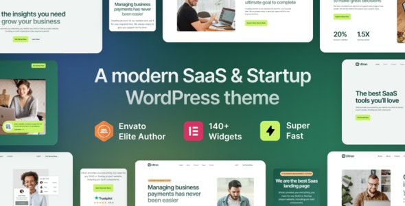 Ultran 1.0.1 SaaS 和初创 WordPress 主题