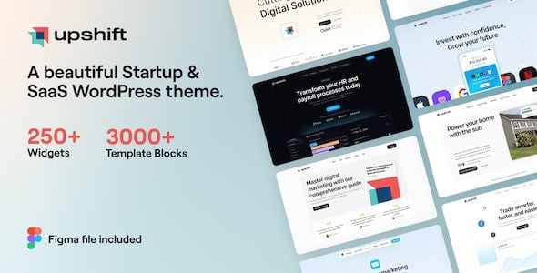 Upshift (v2.0.4) Startup & SaaS WordPress Theme