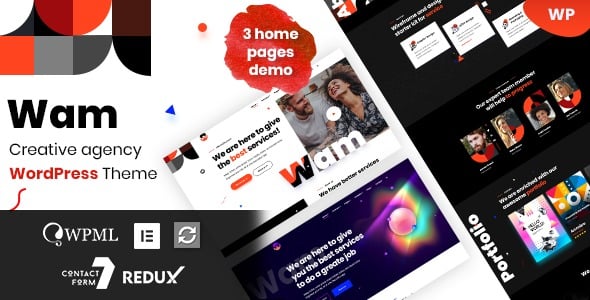 Wam 1.0.9 创意机构 WordPress 主题