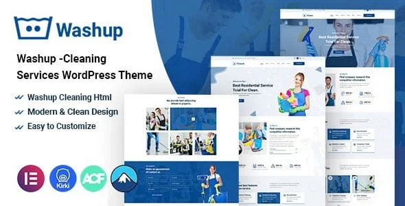 Washup v1.0.0 Cleaning Services WordPress Theme