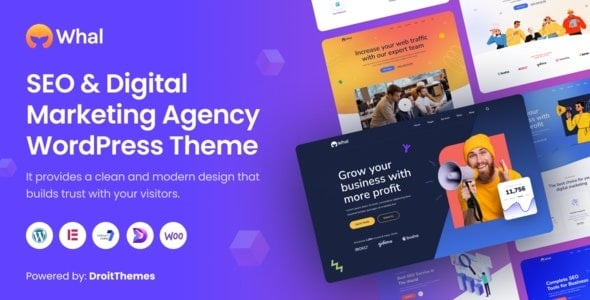 Whal (v1.1.3) 数字营销和 SEO WordPress 主题