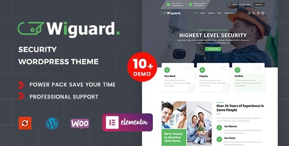 Wiguard v1.1.3 CCTV & Security WordPress Theme
