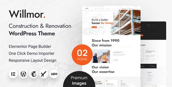 Willmor v1.0 Construction WordPress Theme
