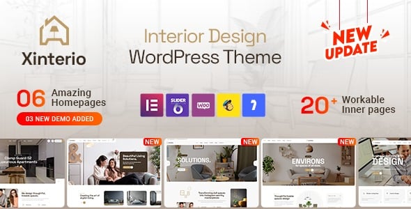 Xinterio v4.0 Interior Design WordPress Theme + RTL
