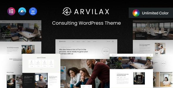 Arvilax (v1.0.8) Business Consulting WordPress Theme