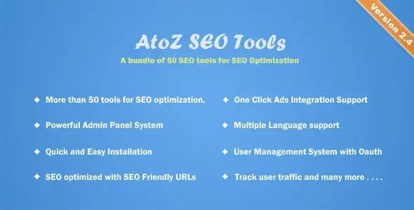 AtoZ SEO Tools v3.9 Search Engine Optimization Tools [Activated]