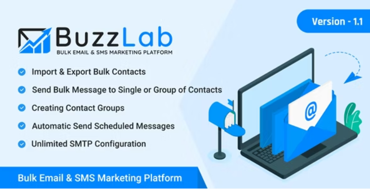 BuzzLab v2.1 Bulk Email And SMS Marketing Platform [Activated]