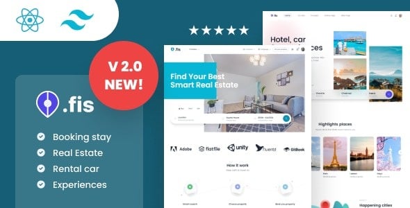 Chisfis (14 December 2024) Online Booking React Template