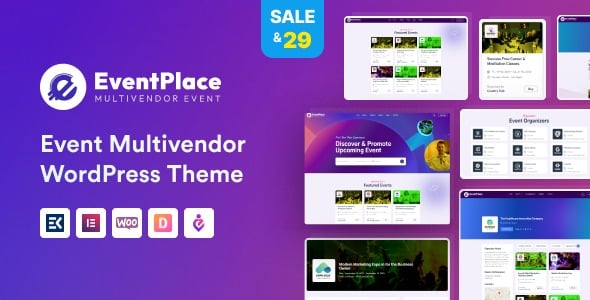 Eventplace v1.1.6 Multivendor Event Management WordPress Theme