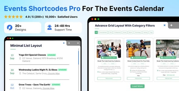 Events Shortcodes & Block Pro For The Events Calendar v3.2.1 [Activated]