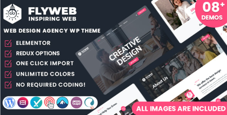 Flyweb v1.2 Web Design Agency WordPress Theme