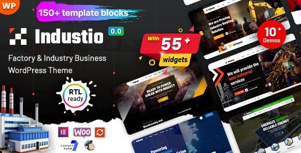Industio v1.0.0 Industry & Factory WordPress Theme