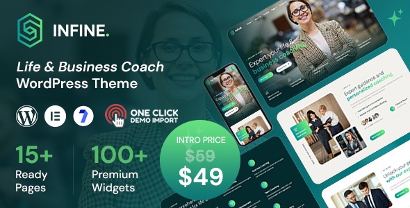 Infine (v1.0.0) Life Coach and Business Coach WordPress Theme