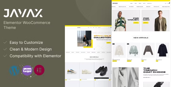 Javax v1.0.3 Elementor WooCommerce Theme