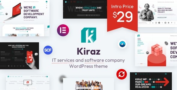 Kiraz (v1.0.1) IT services and software WordPress theme