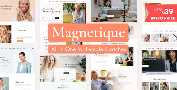 Magnetique v3.4 Coaching Online Courses WordPress